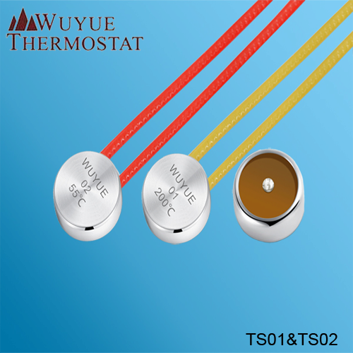 TS01 mini size bimetal  thermostat protection for coil